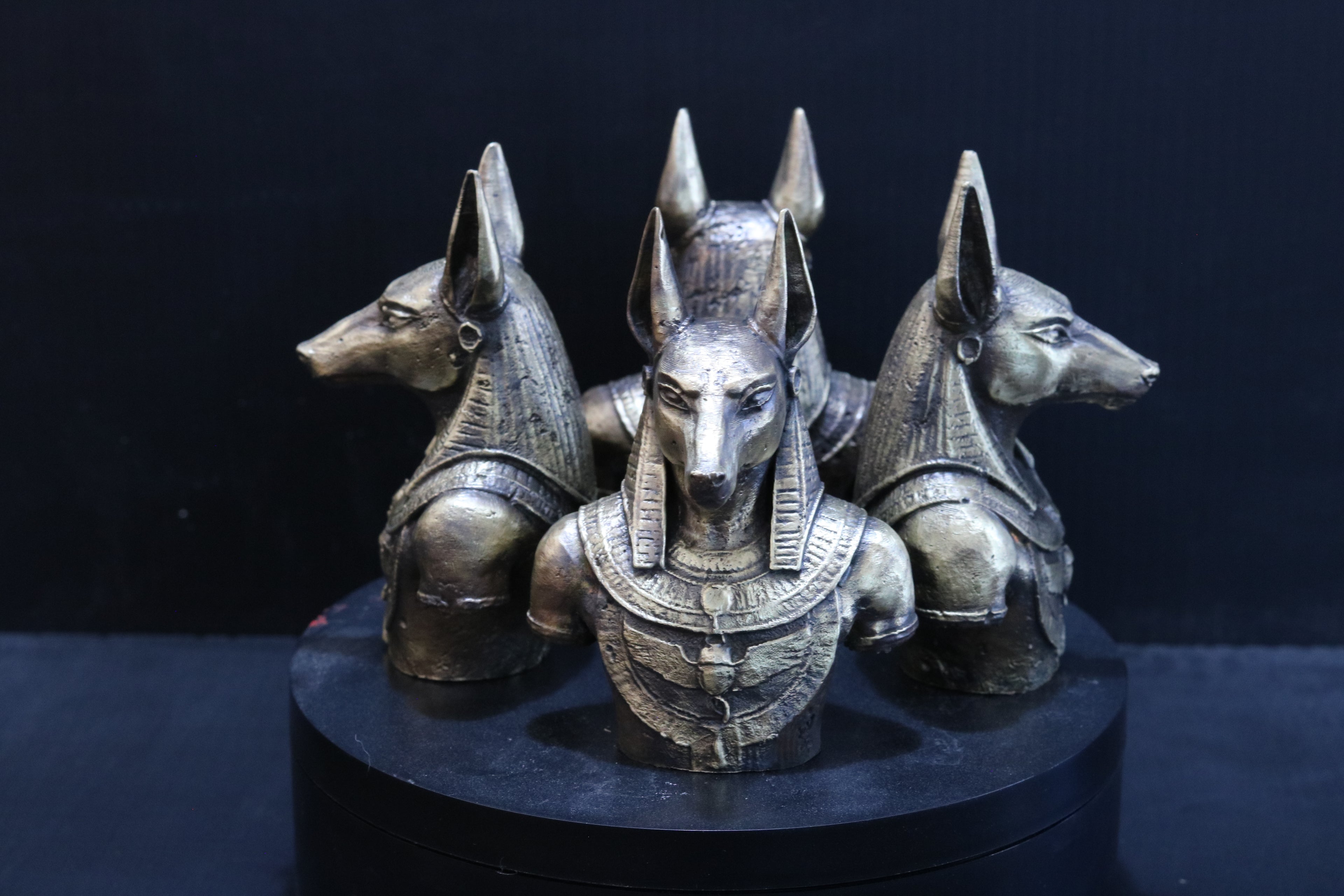 Solid Brass Anubis Bust