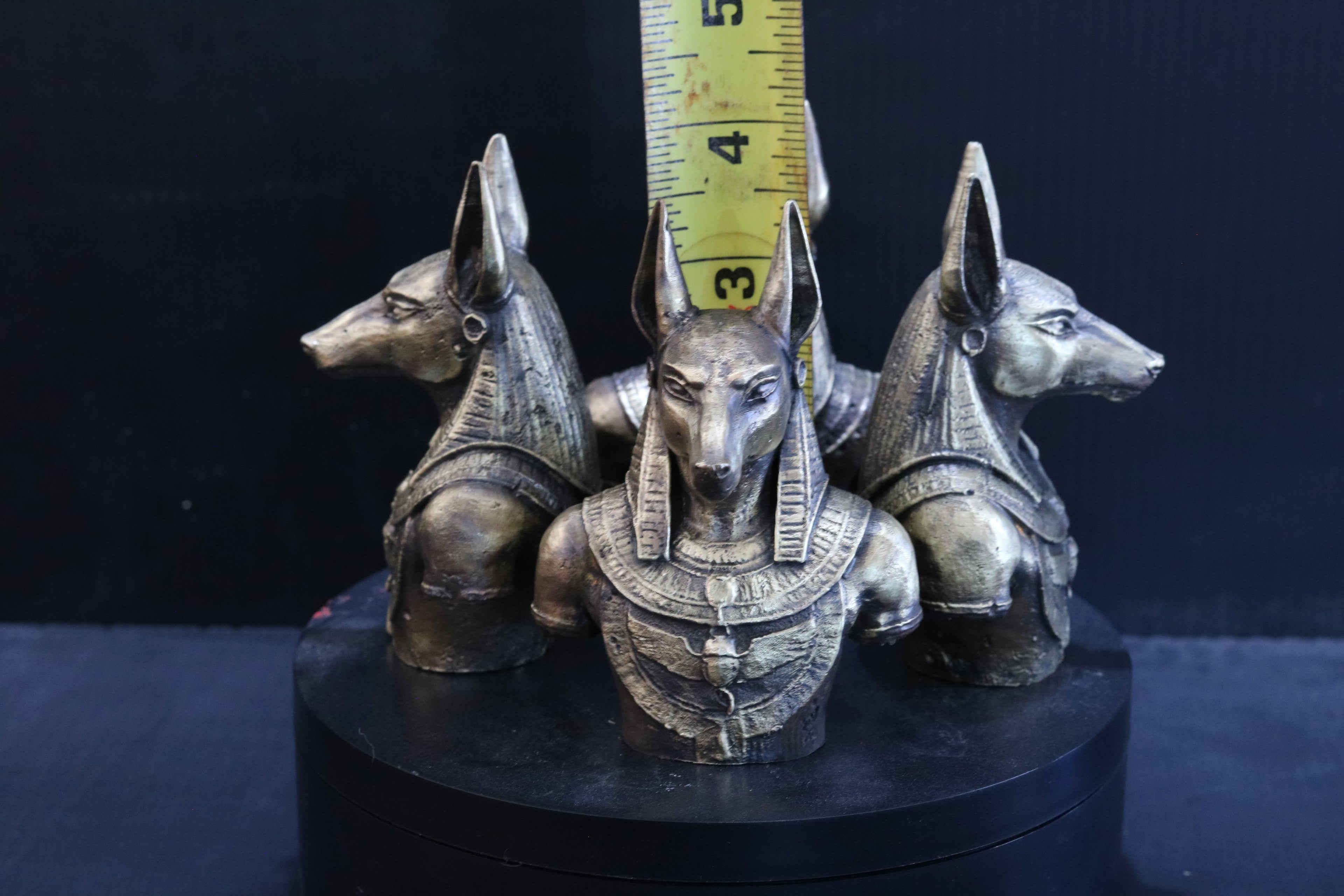 Solid Brass Anubis Bust