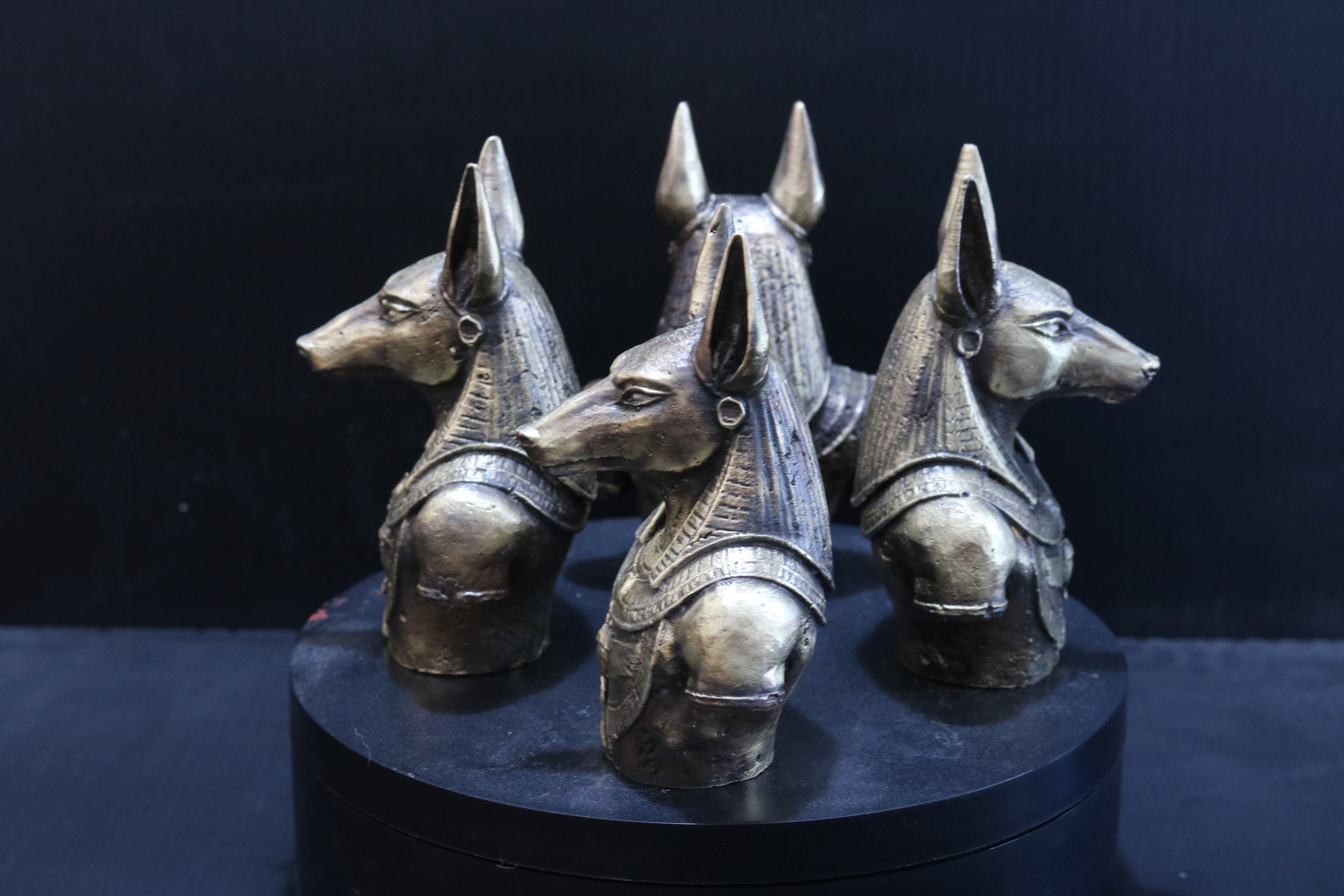 Solid Brass Anubis Bust