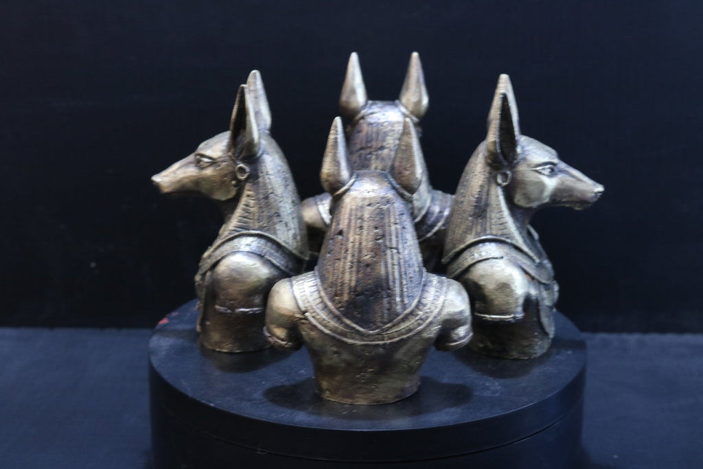 Solid Brass Anubis Bust