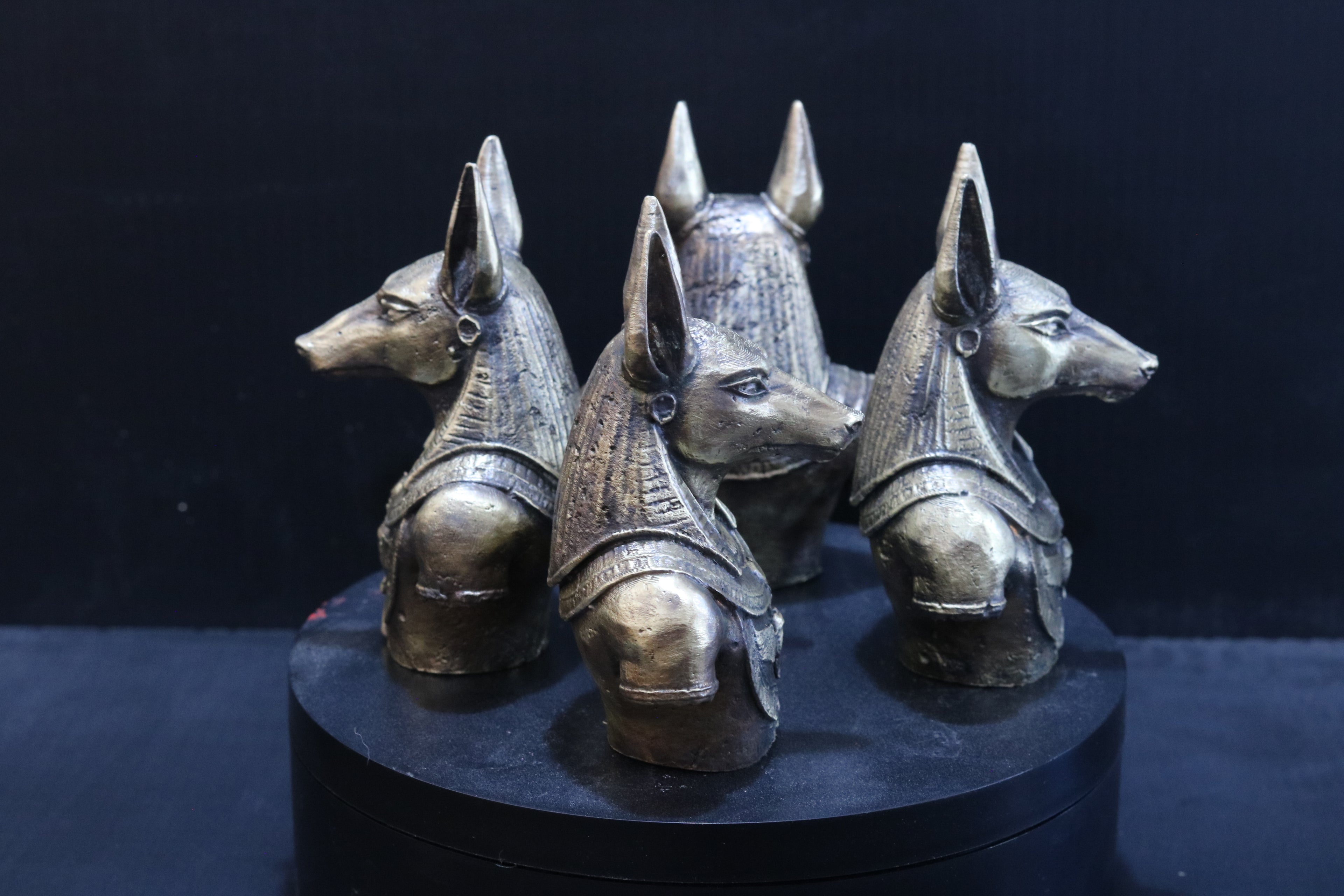 Solid Brass Anubis Bust