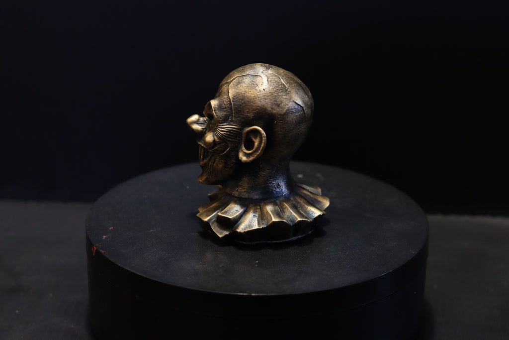 Solid Bronze Evil Clown (2) Bust