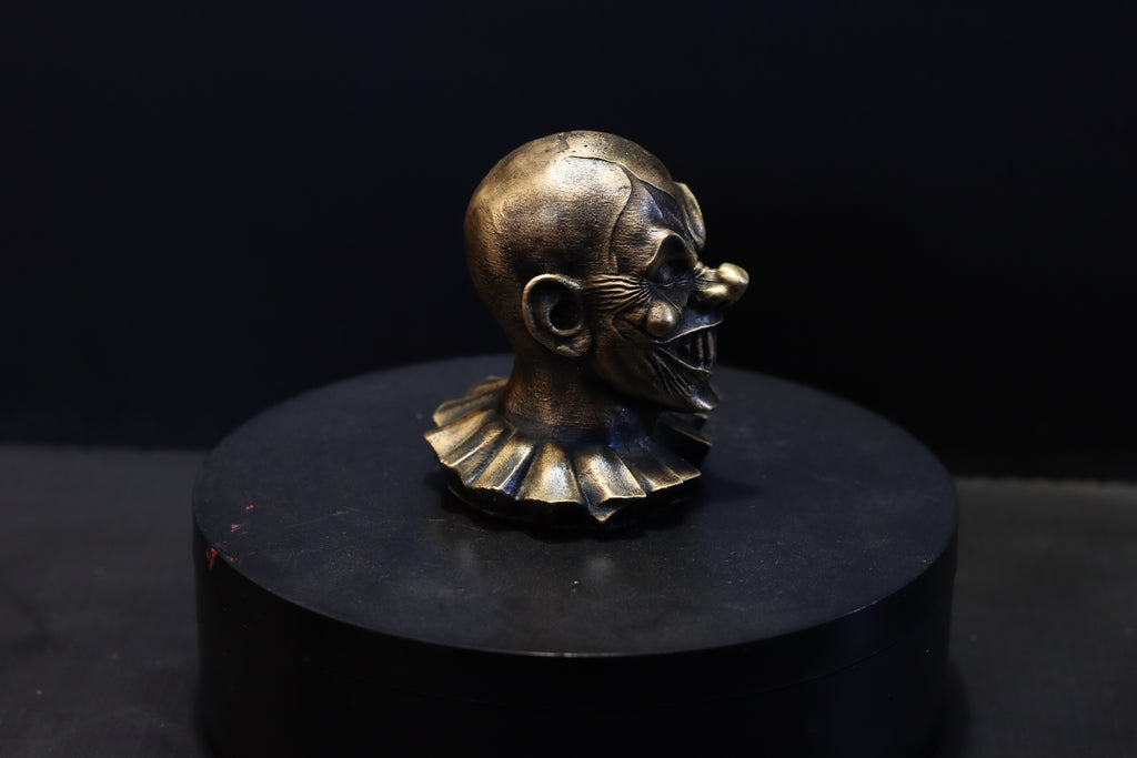 Solid Bronze Evil Clown (2) Bust
