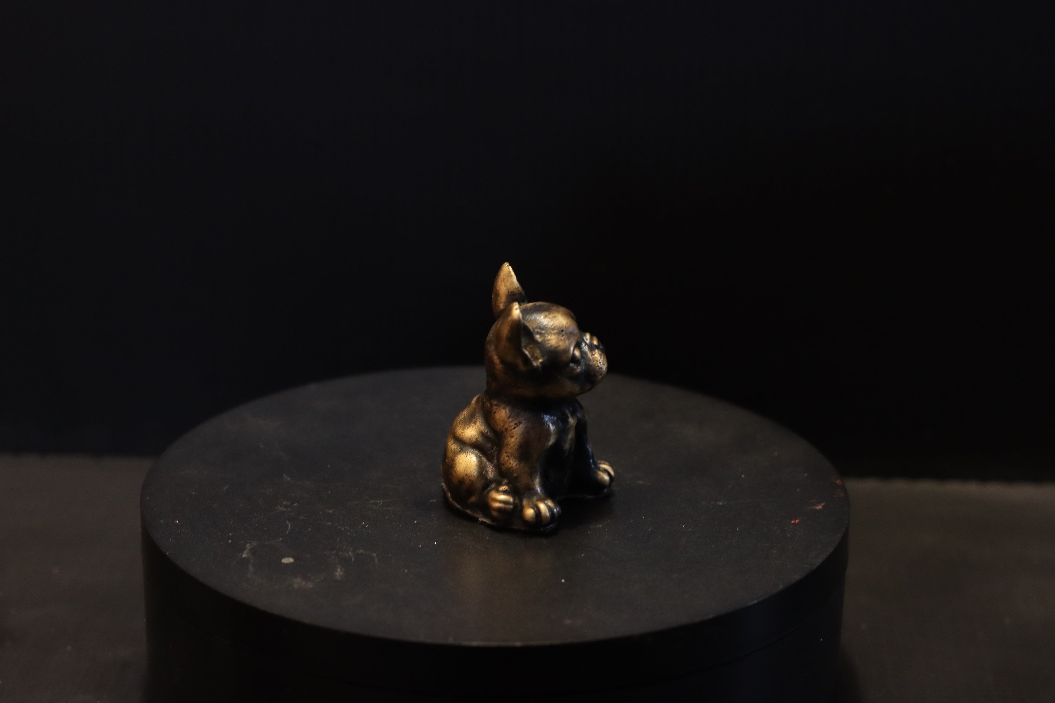 Solid Bronze French Bulldog Statue