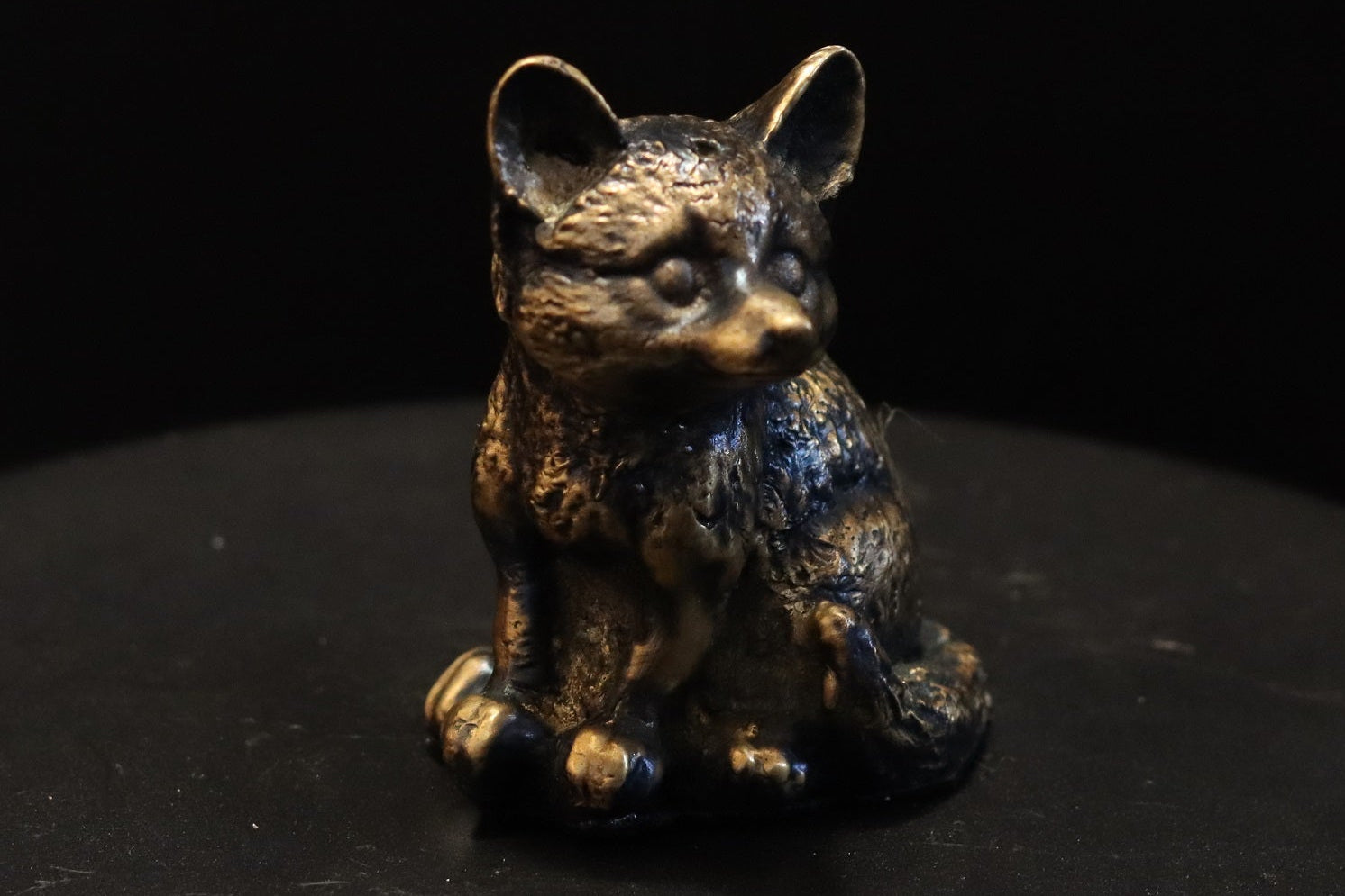 Solid Bronze Fox Statue