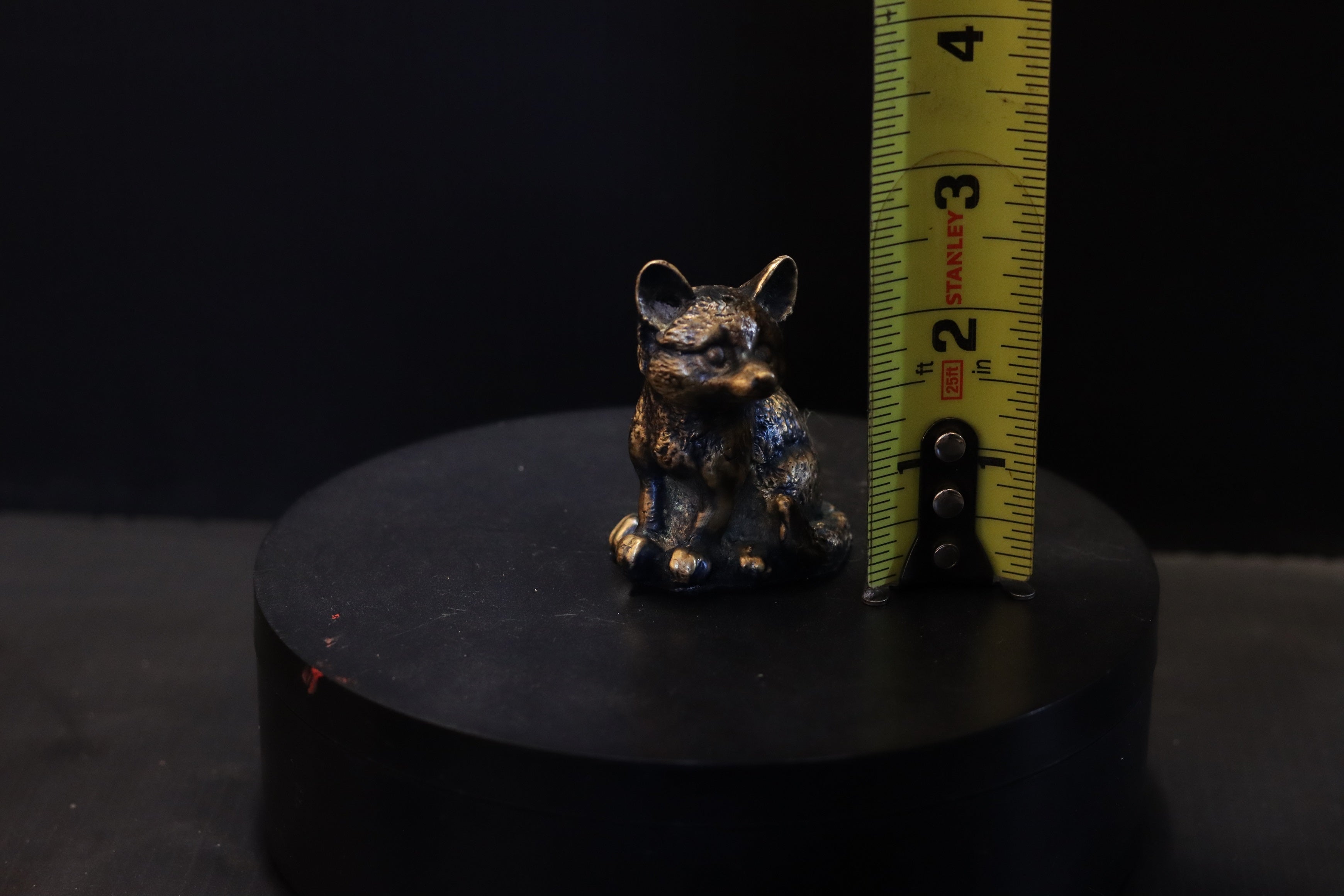 Solid Bronze Fox Statue