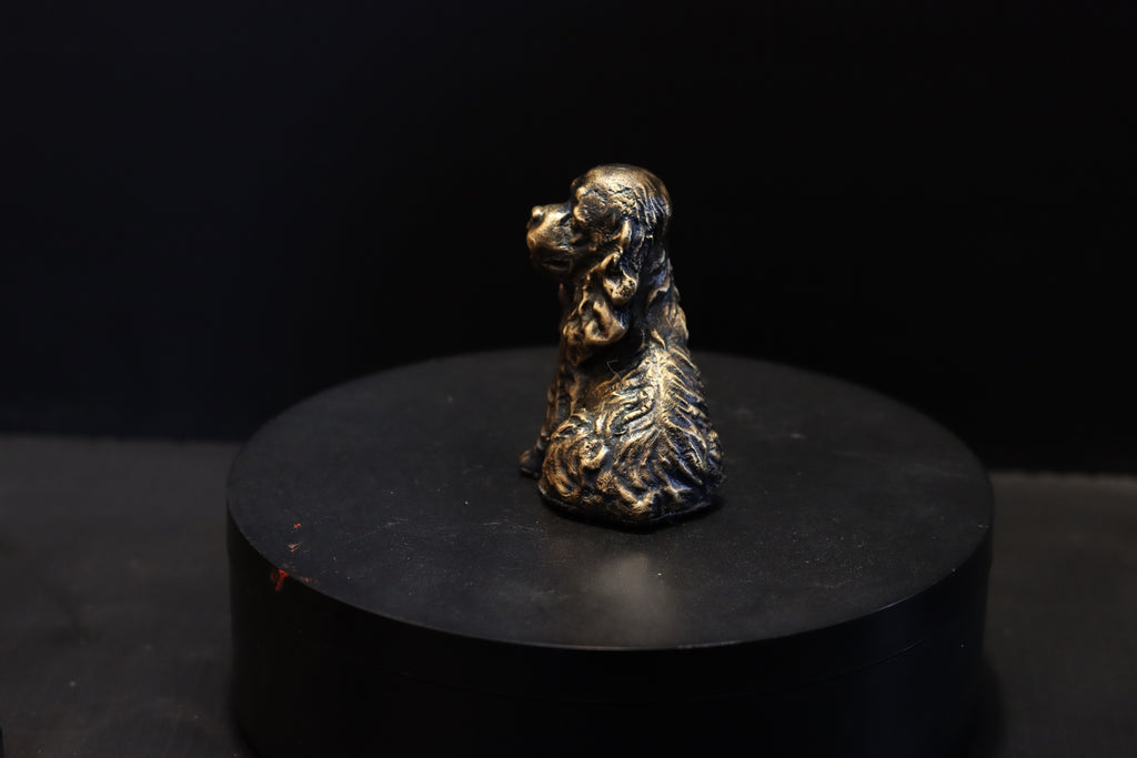 Solid Bronze Cocker Spaniel Statue