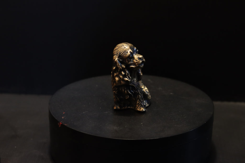 Solid Bronze Cocker Spaniel Statue
