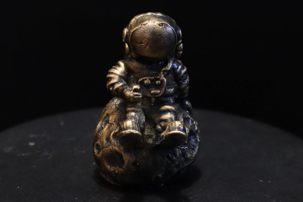 Solid Bronze Astronaut Statue
