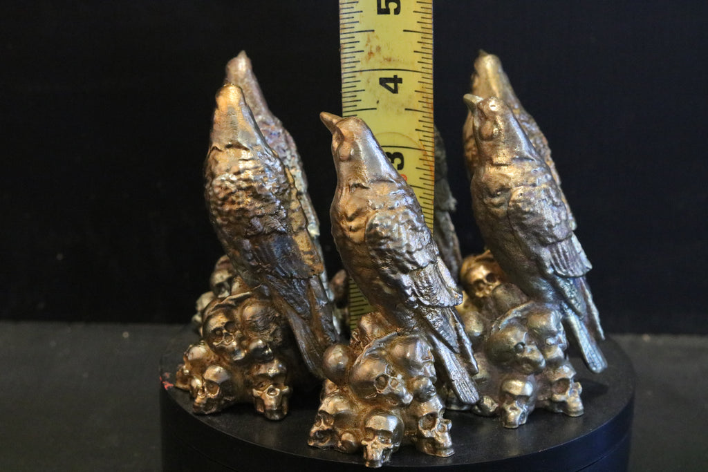 Solid Bronze Raven Statue