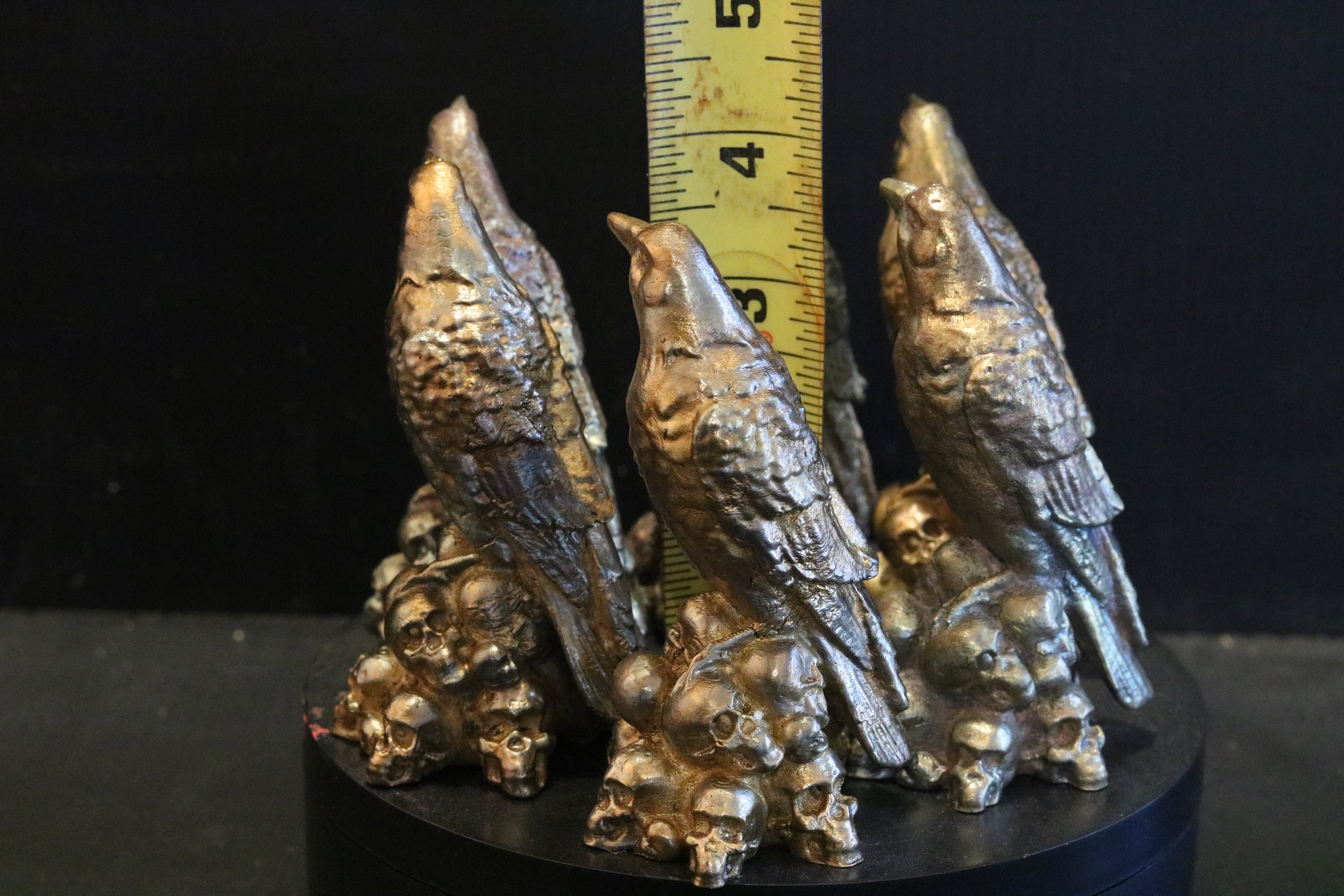 Solid Bronze Raven Statue