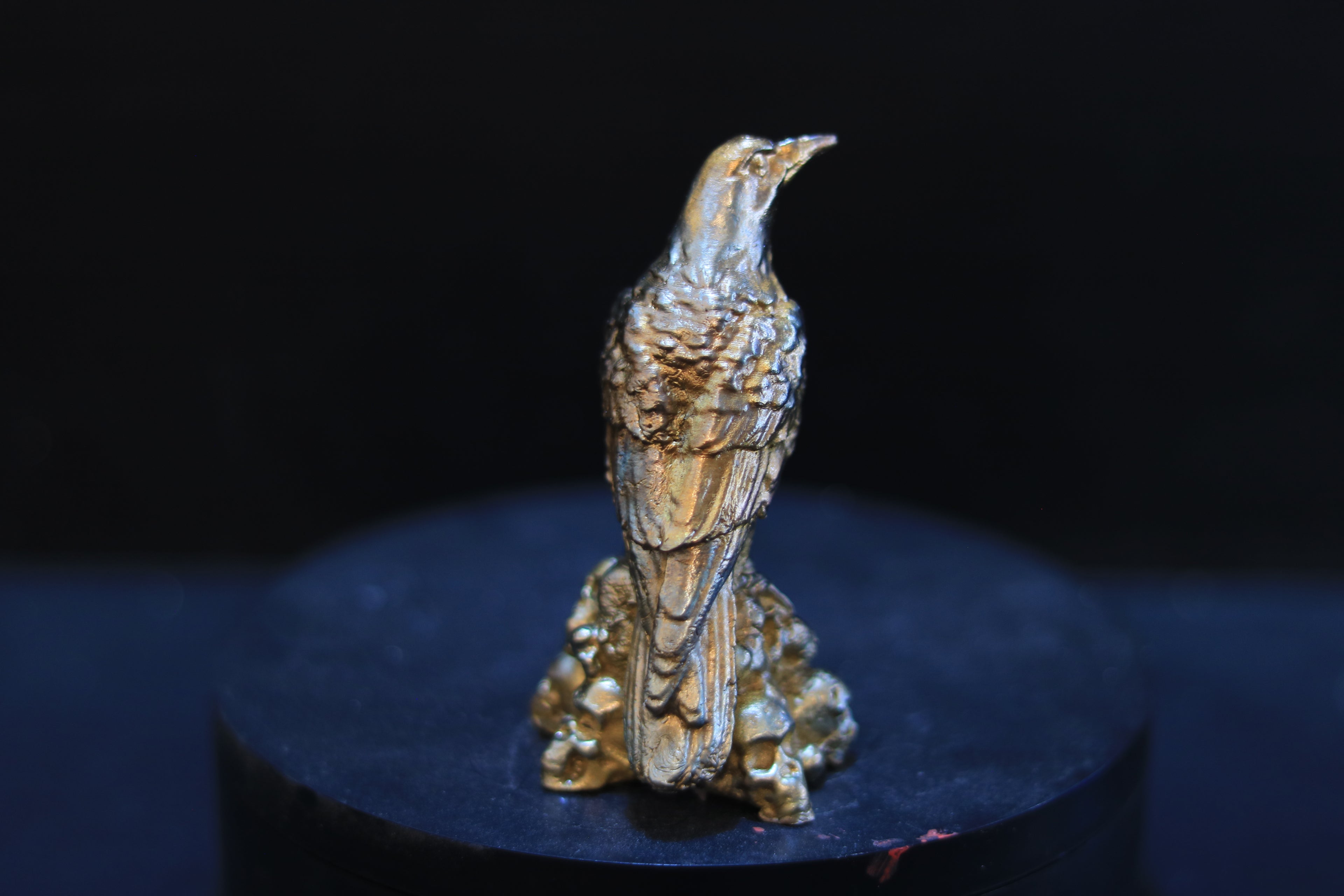 Solid Bronze Raven Statue