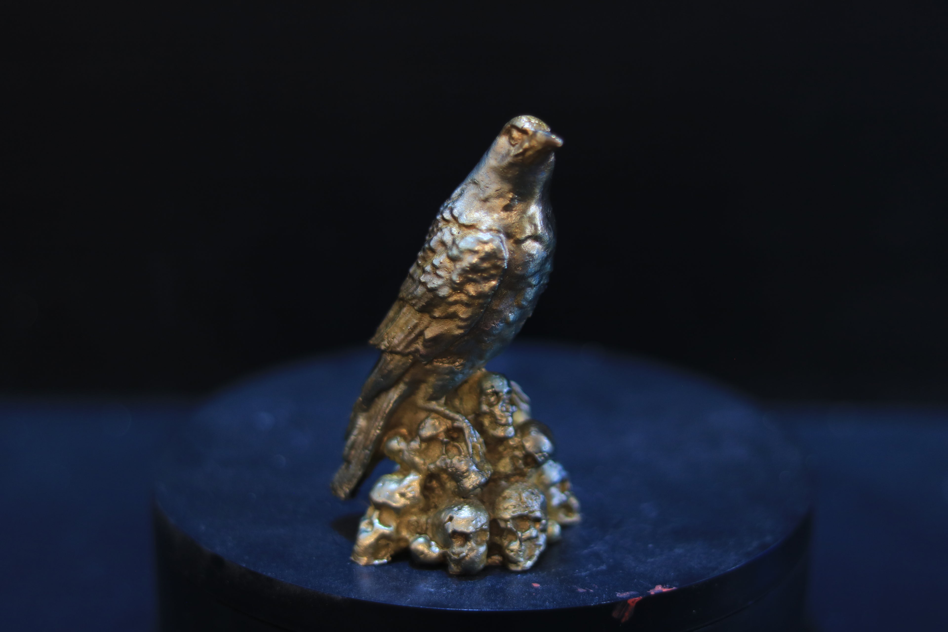 Solid Bronze Raven Statue