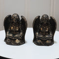 Solid Bronze Angel w/ Bible Statue