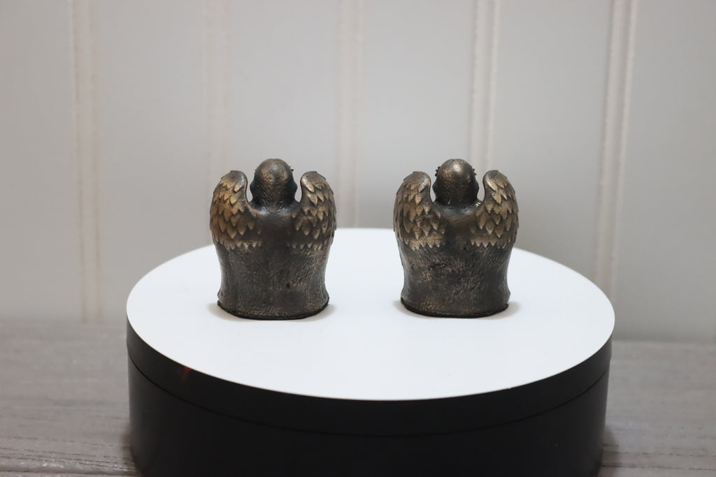 Solid Bronze Angel w/ Bible Statue