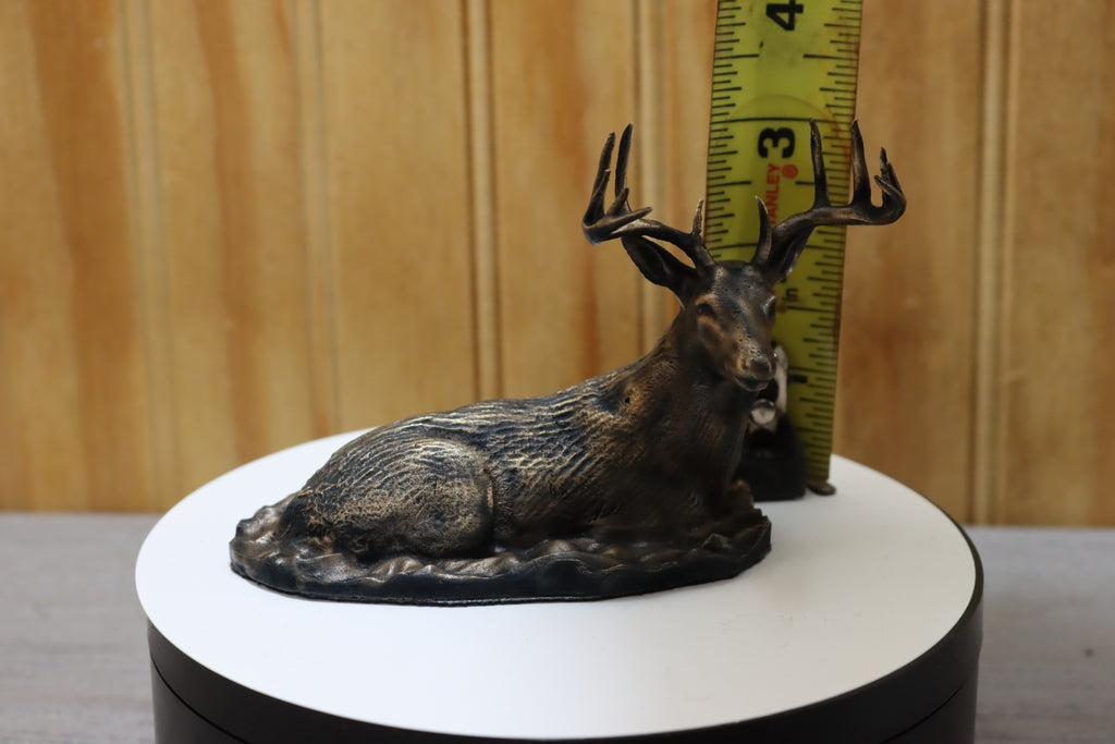 Solid Bronze Buck Statue