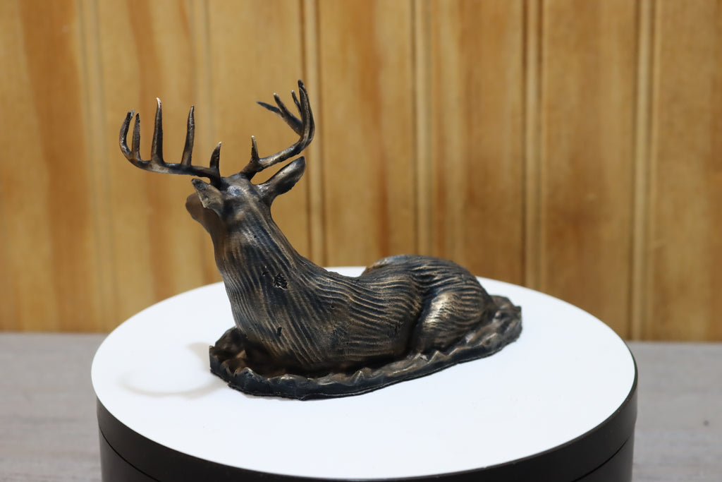 Solid Bronze Buck Statue