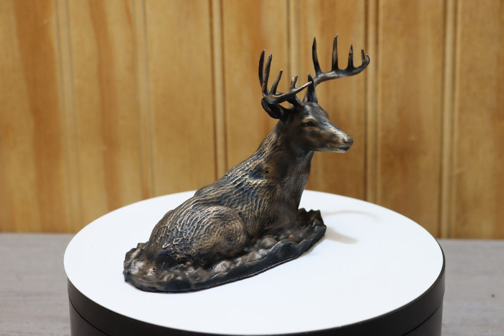 Solid Bronze Buck Statue