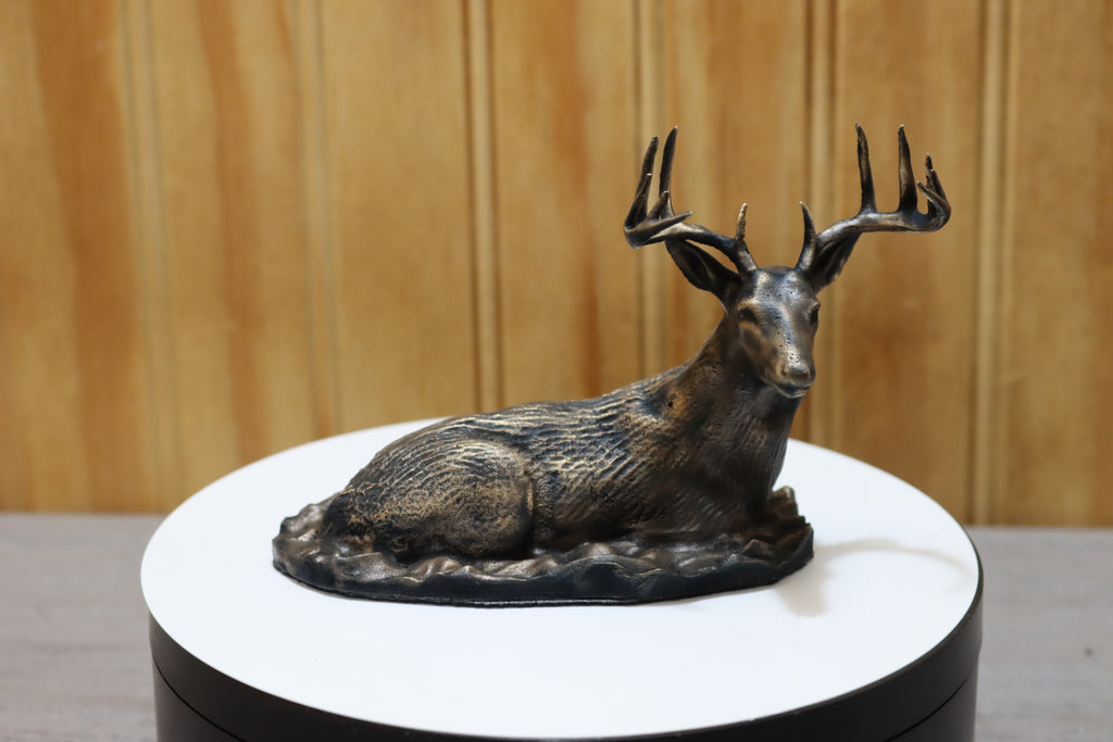 Solid Bronze Buck Statue