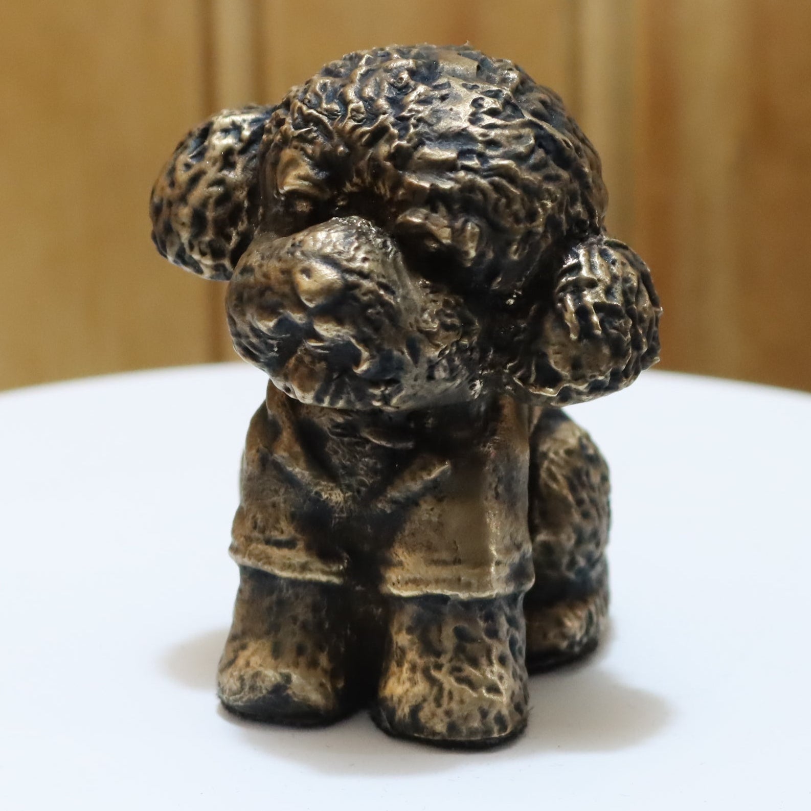 Solid Bronze Poodle Statue