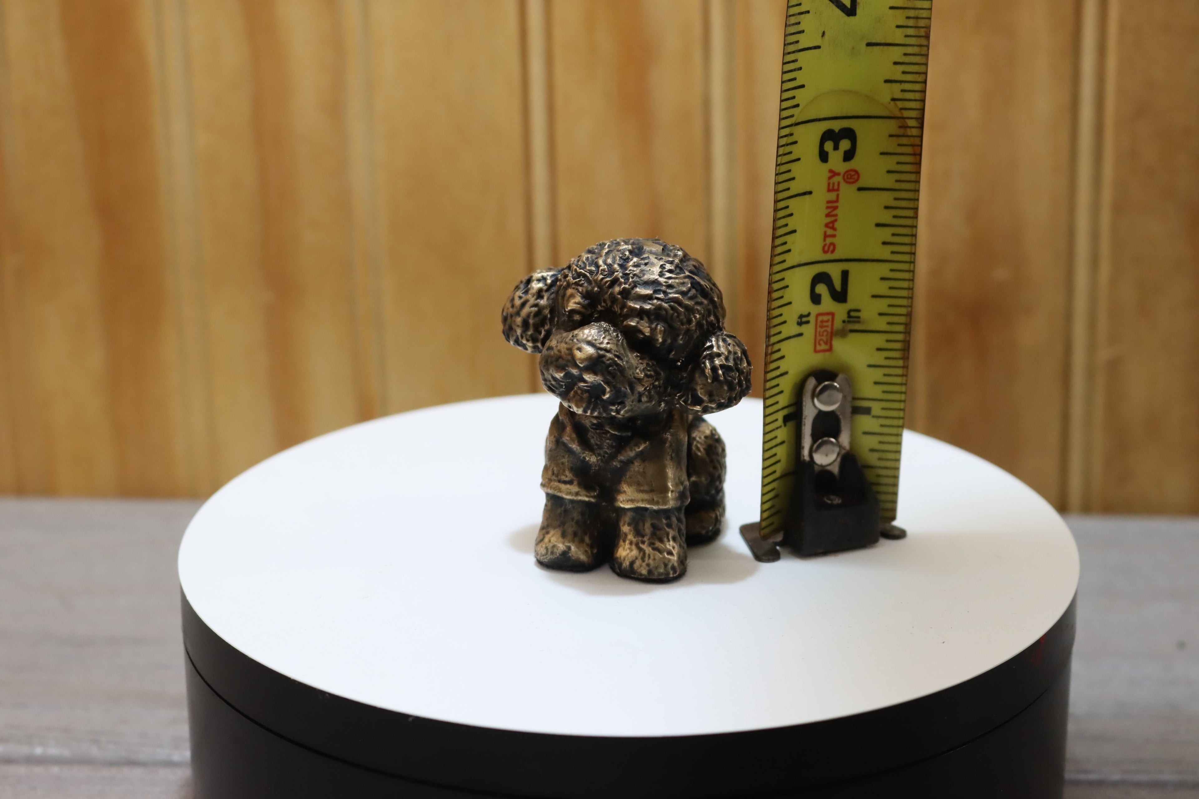 Solid Bronze Poodle Statue