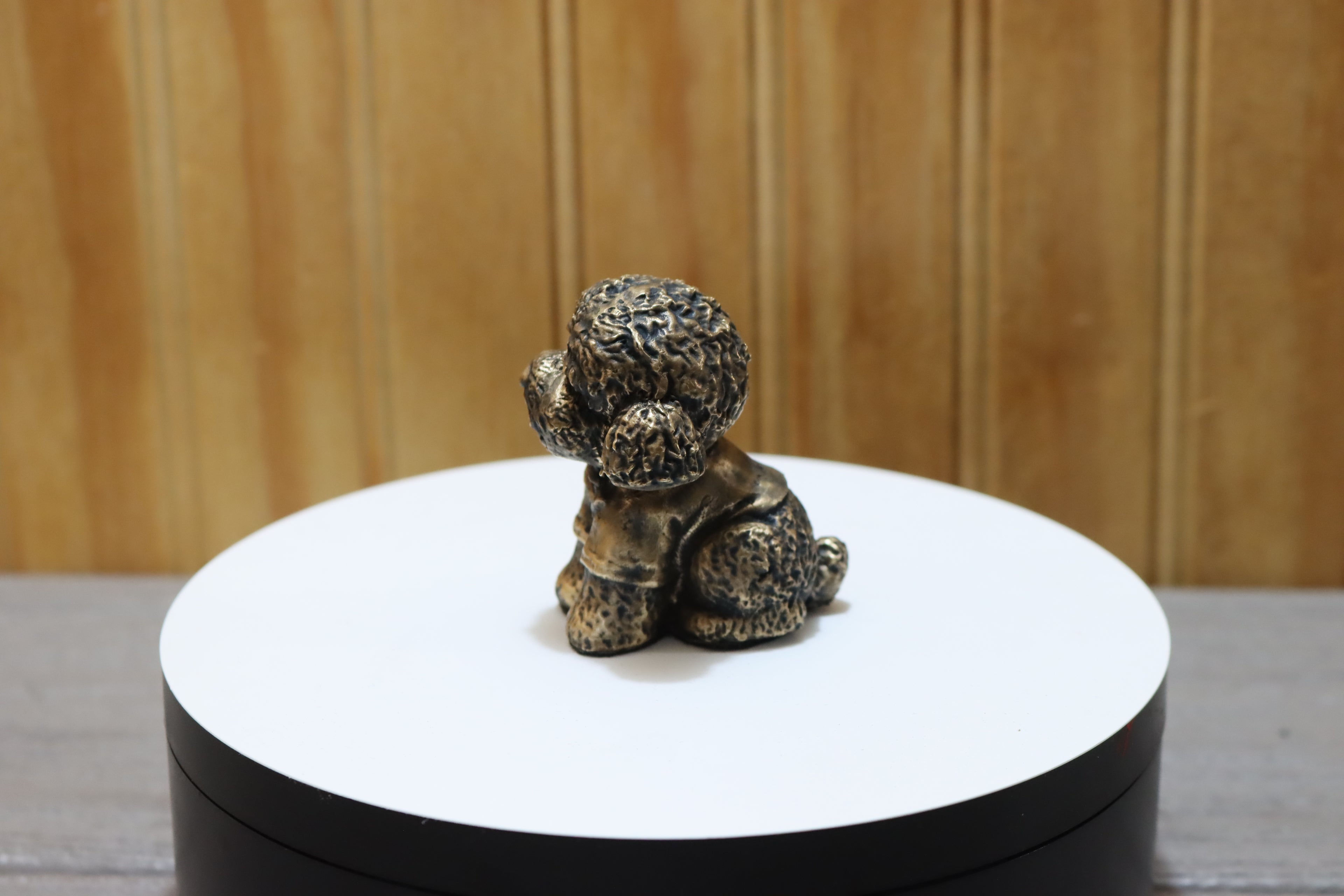 Solid Bronze Poodle Statue