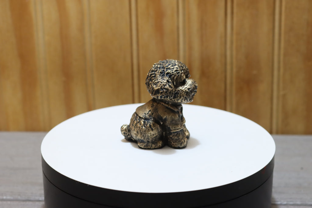 Solid Bronze Poodle Statue
