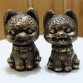 Solid Bronze Pomeranian Statue
