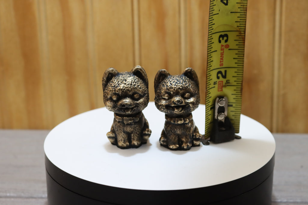 Solid Bronze Pomeranian Statue