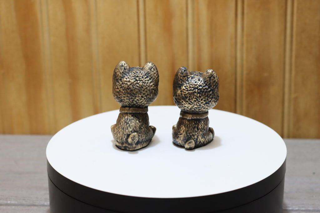 Solid Bronze Pomeranian Statue