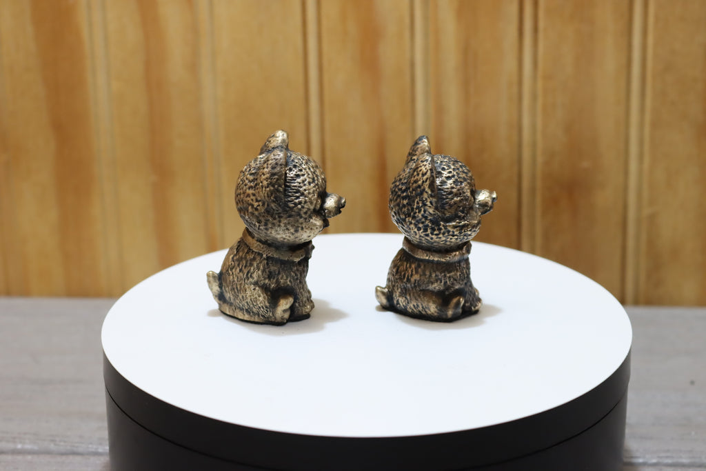 Solid Bronze Pomeranian Statue