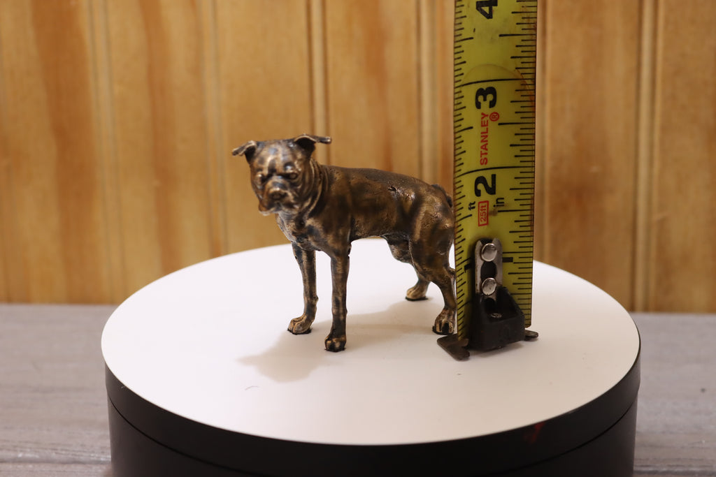 Solid Bronze Boston Terrier Statue