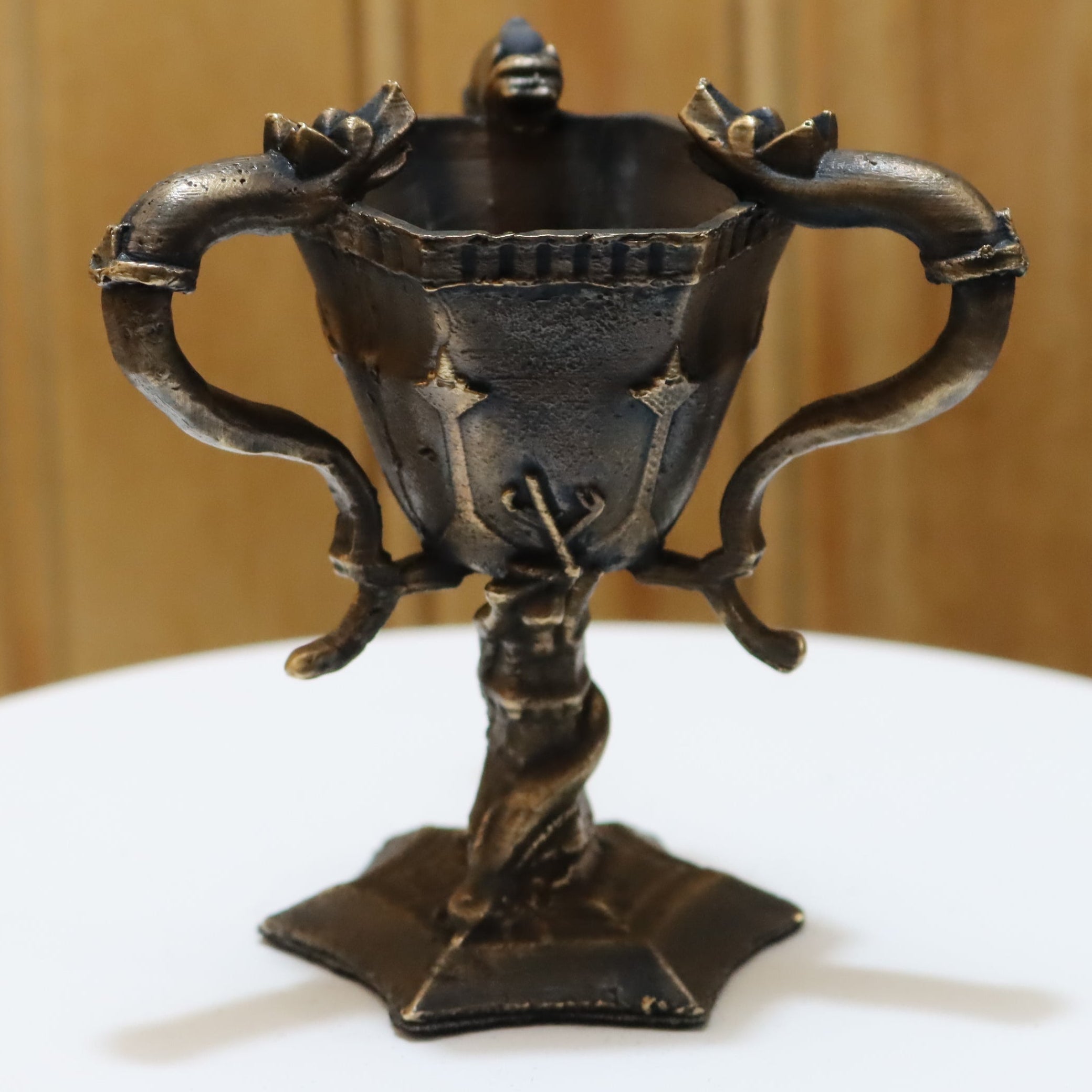Solid Bronze Goblet of Fire (Useable shot-glass) Harry Potter