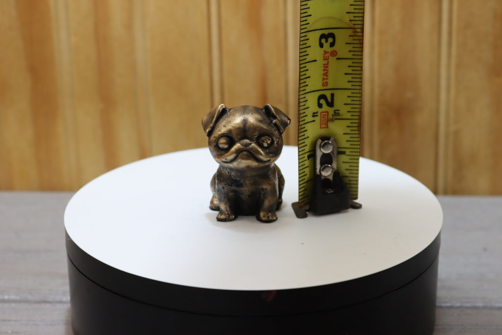 Solid Bronze Pug Statue