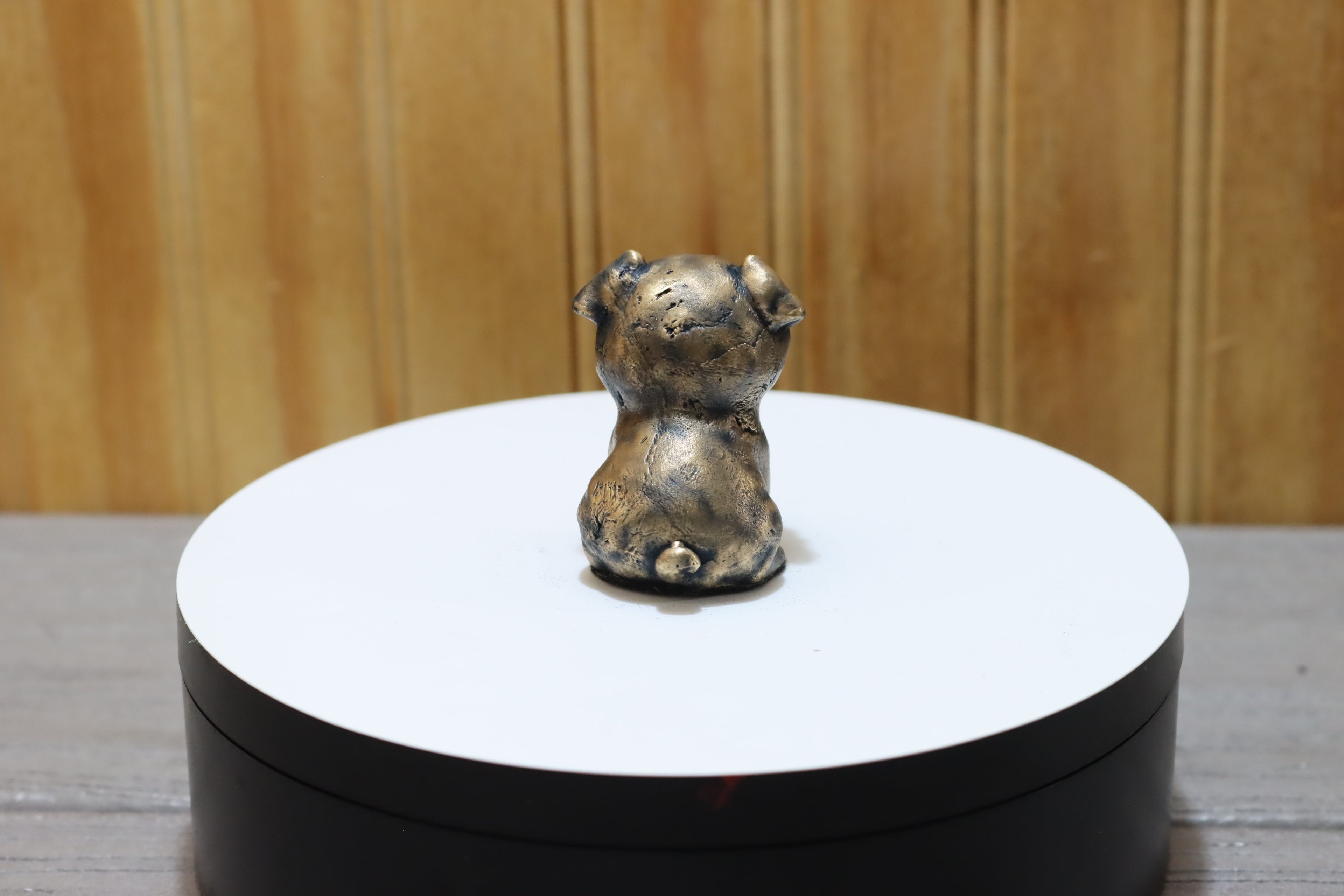 Solid Bronze Pug Statue