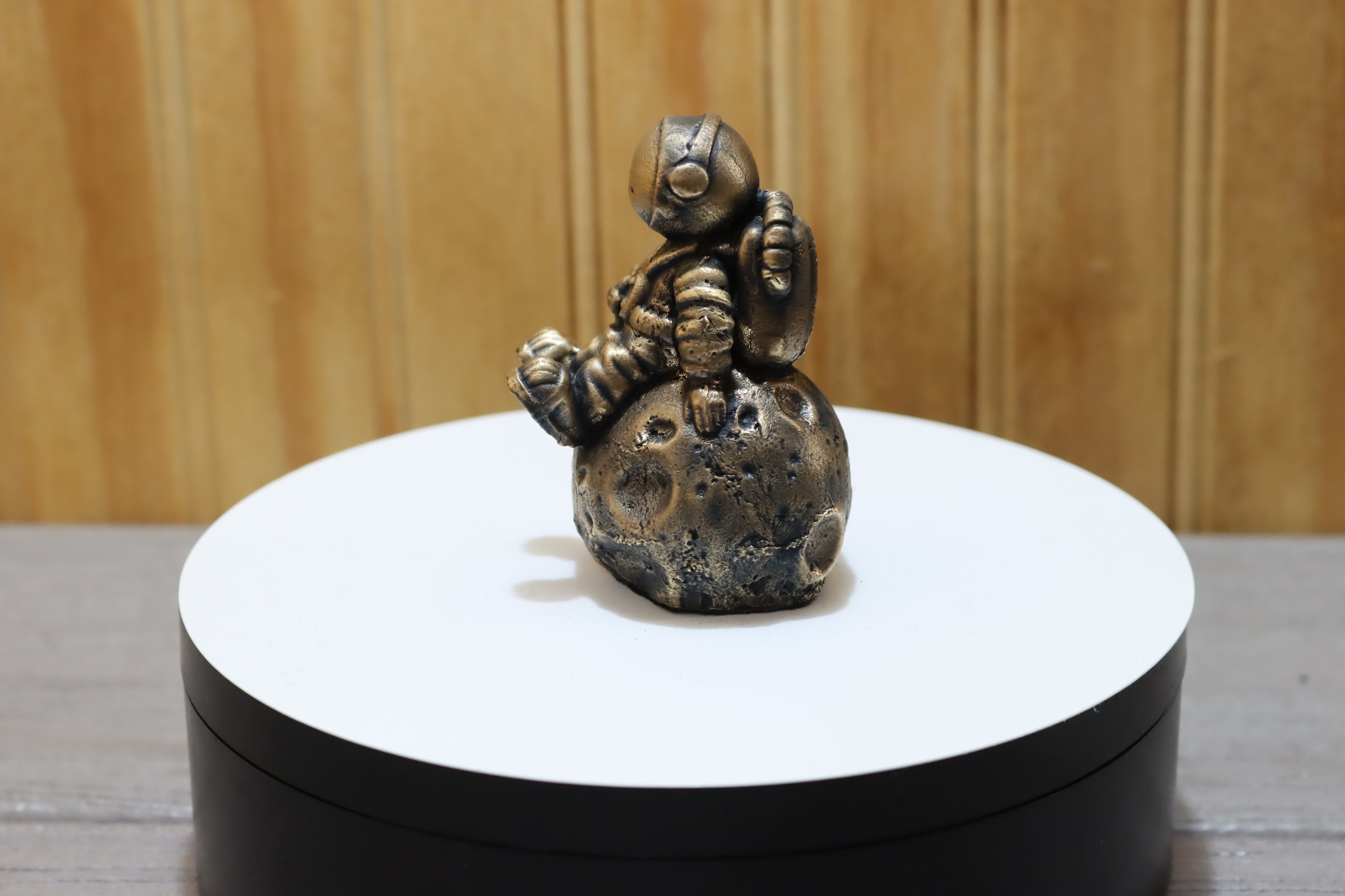Solid Bronze Astronaut Statue