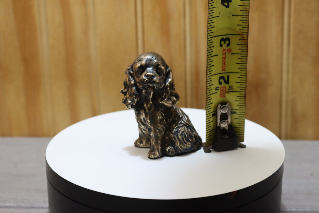 Solid Bronze Cocker Spaniel Statue