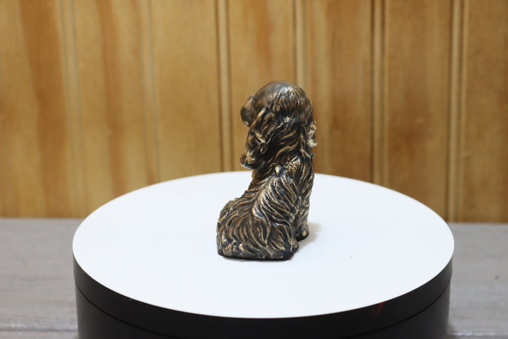 Solid Bronze Cocker Spaniel Statue