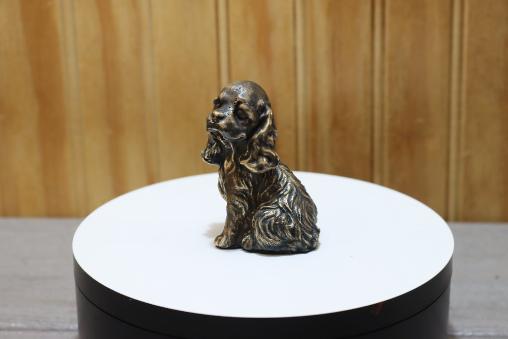 Solid Bronze Cocker Spaniel Statue