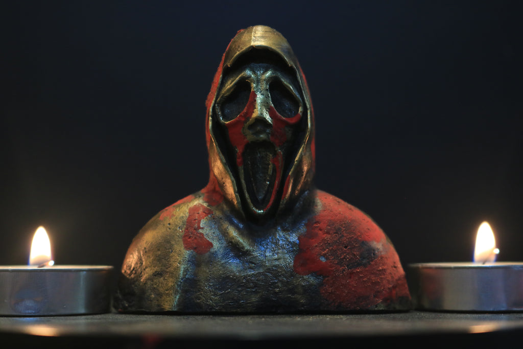 Solid Brass Ghostface Bust