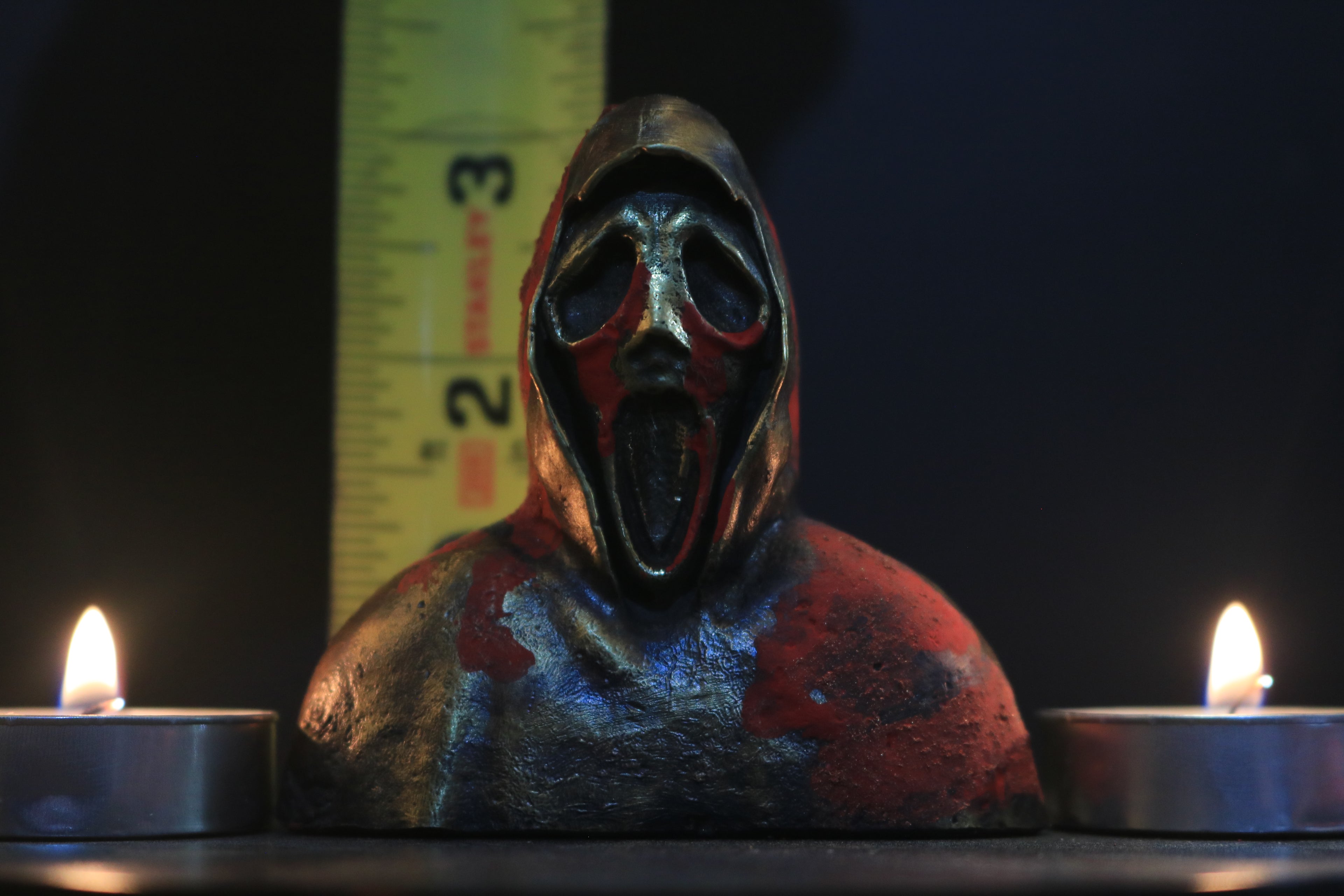 Solid Brass Ghostface Bust