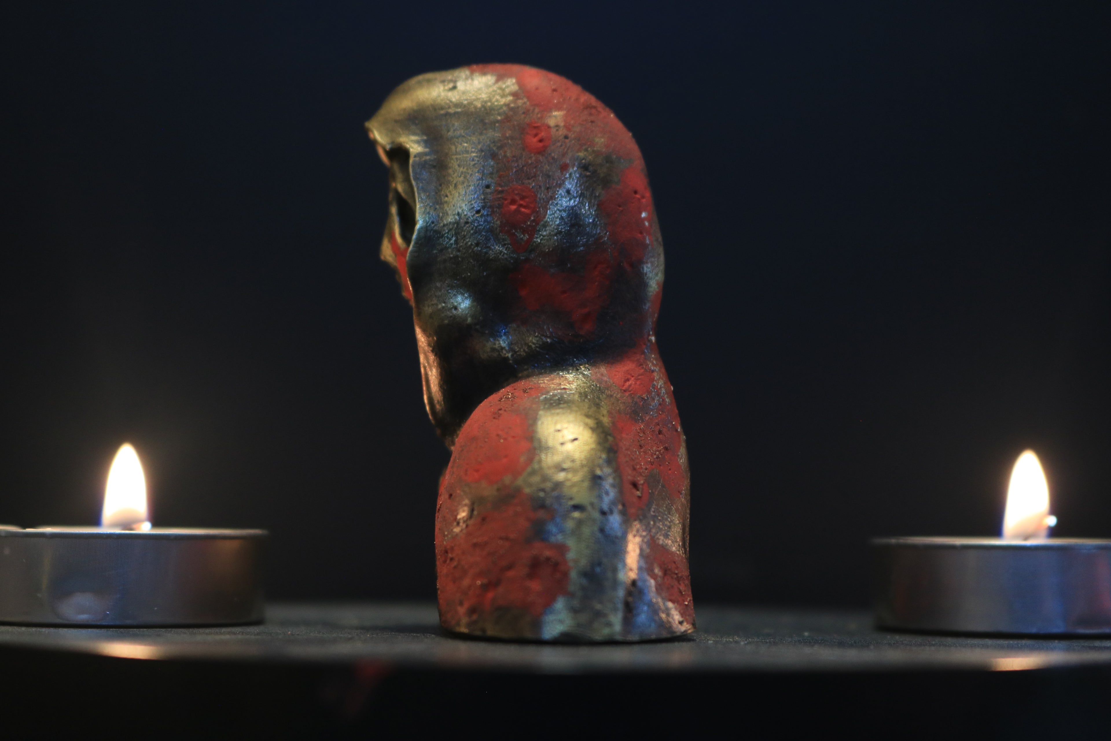 Solid Brass Ghostface Bust