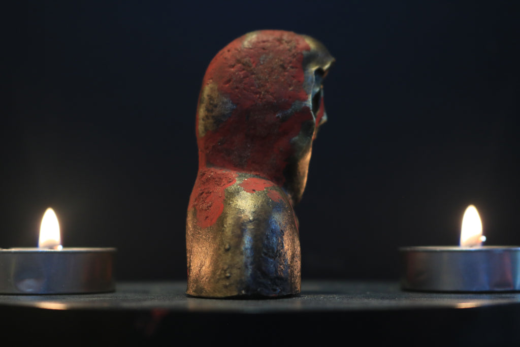 Solid Brass Ghostface Bust