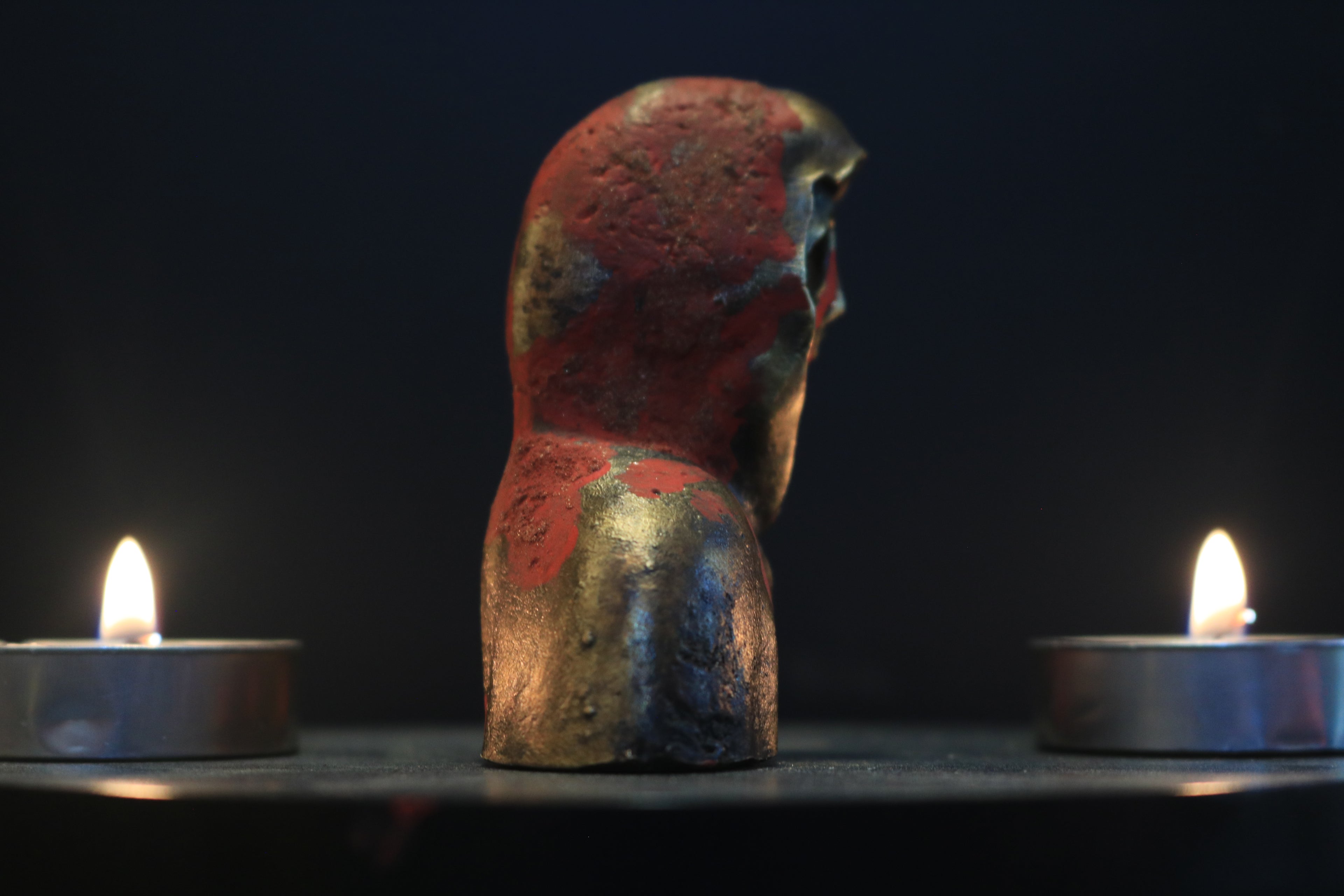 Solid Brass Ghostface Bust