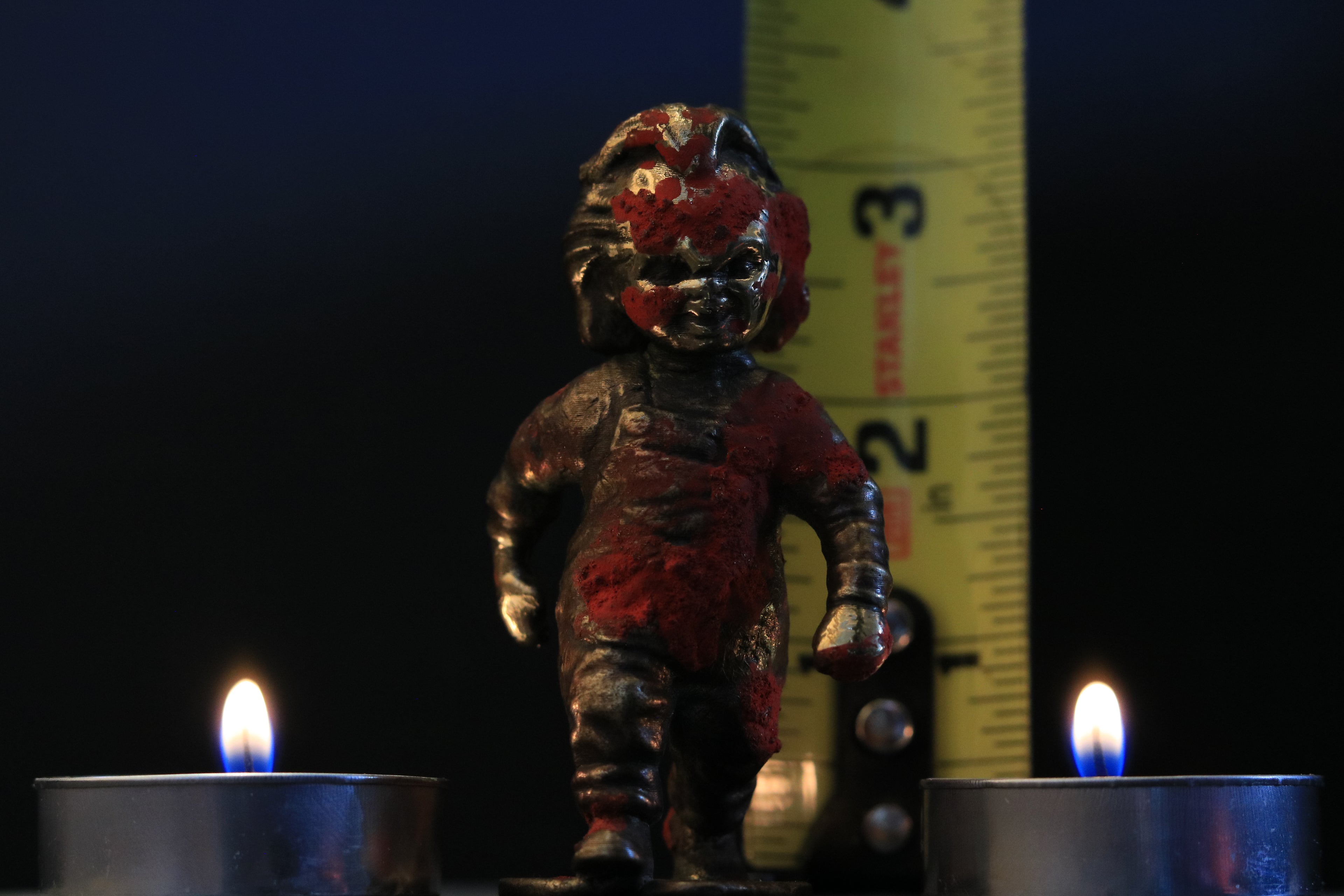Solid Nordic Gold Chucky Doll Statue Without Dagger