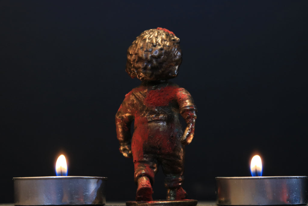Solid Nordic Gold Chucky Doll Statue Without Dagger