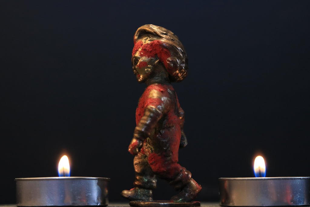 Solid Nordic Gold Chucky Doll Statue Without Dagger