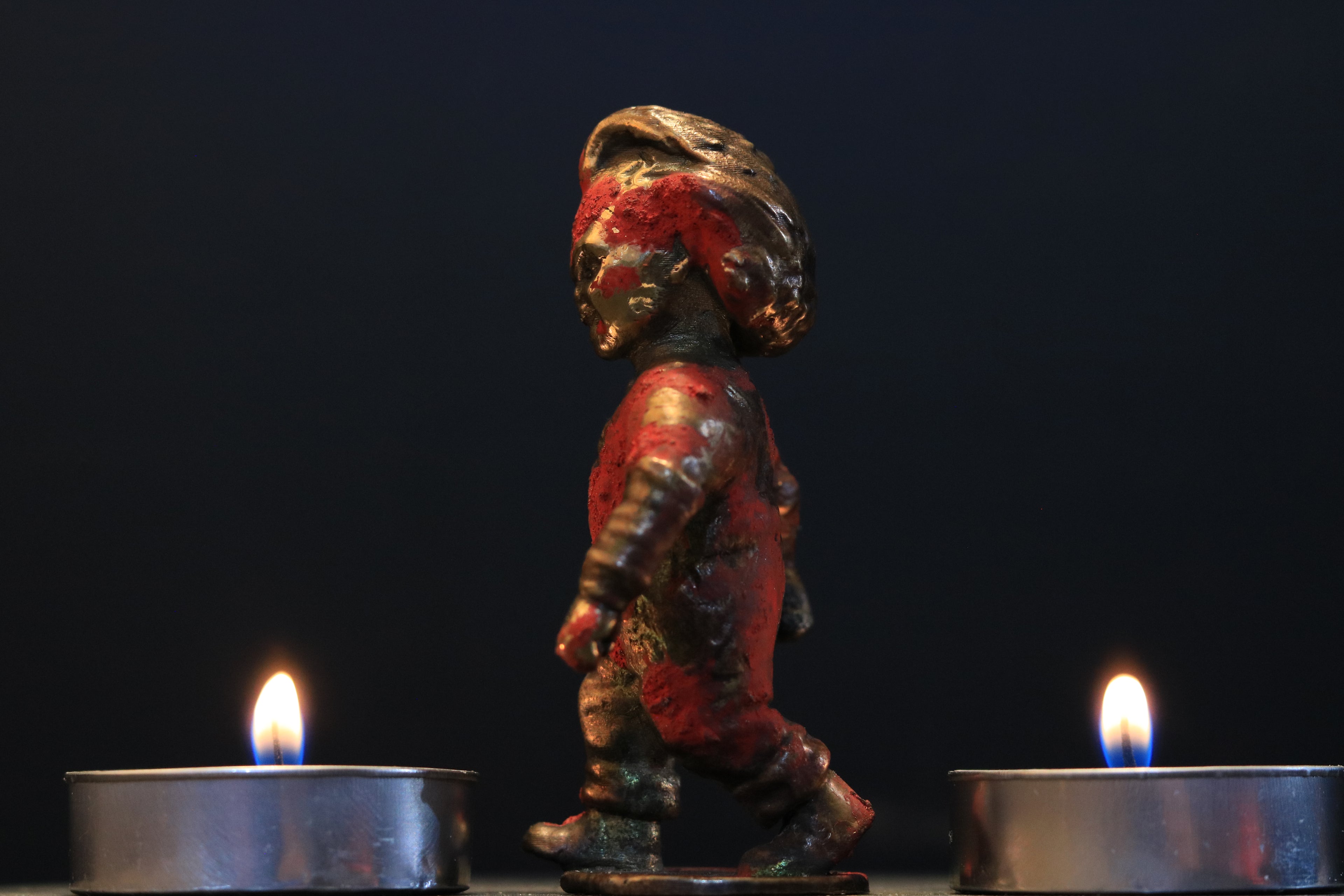 Solid Nordic Gold Chucky Doll Statue Without Dagger