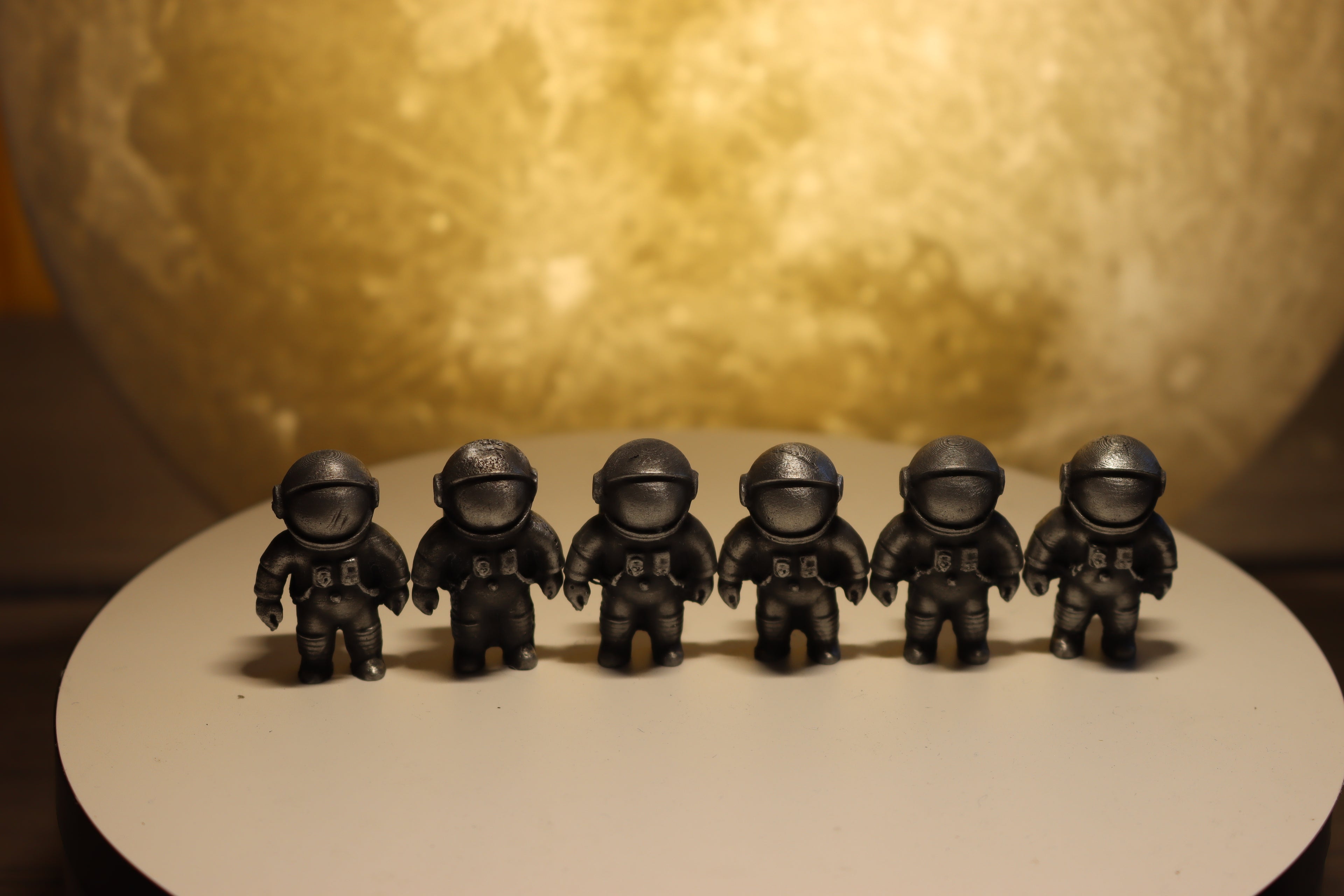 Solid Zinc Alloy (ZA12) Ornamental Astronaut Statue (1 inch tall)