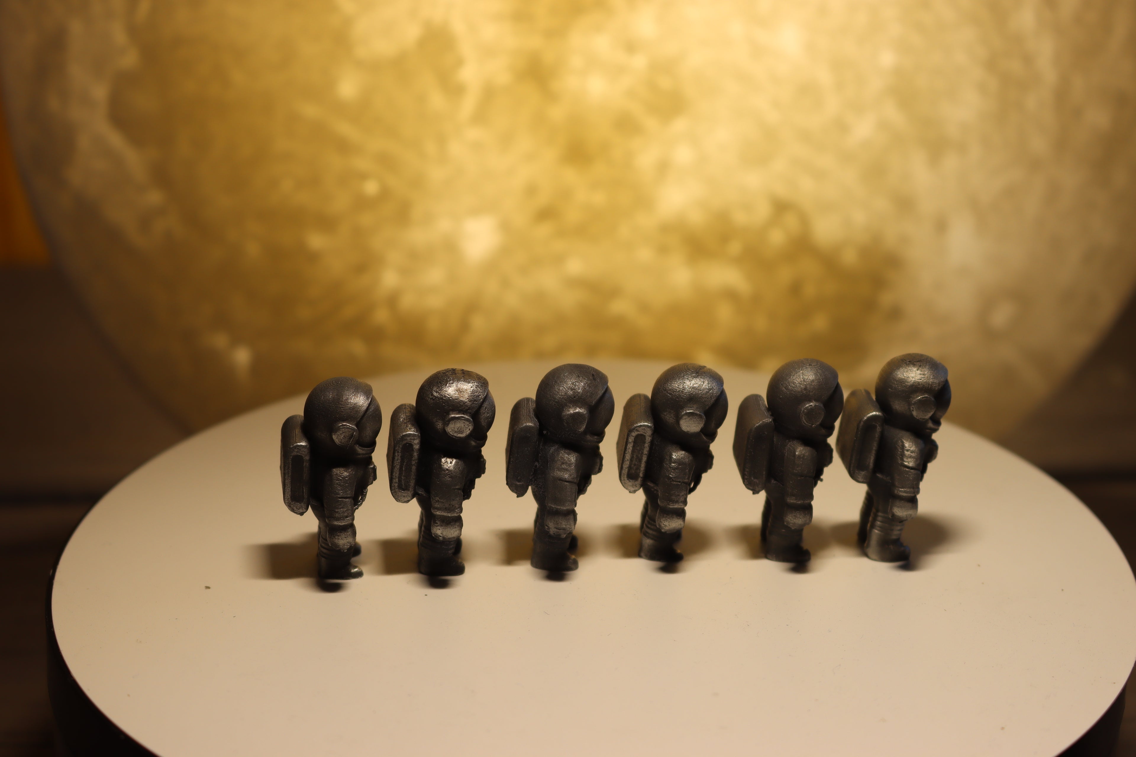 Solid Zinc Alloy (ZA12) Ornamental Astronaut Statue (1 inch tall)